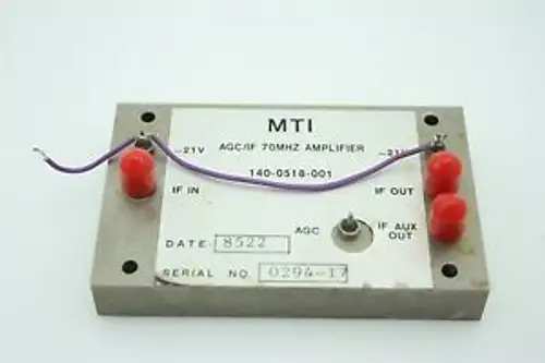 Microwave IF Low Noise Power Amplifier 20-110 MHz +AGC 17dBm 65dB gain