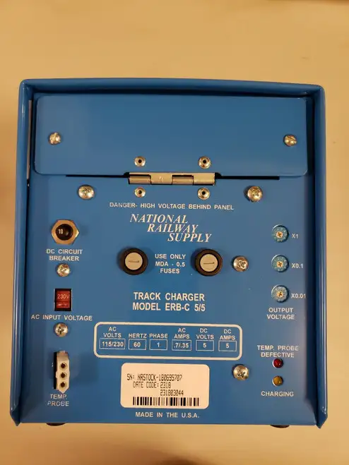 National Railway Supply Track Charger Model Erb-C 5/5 W/Cable Ac115/230 S480