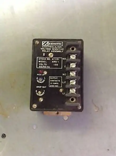 Zenith Cat# K1121 Voltage Sensitive Relay Model Ars-1