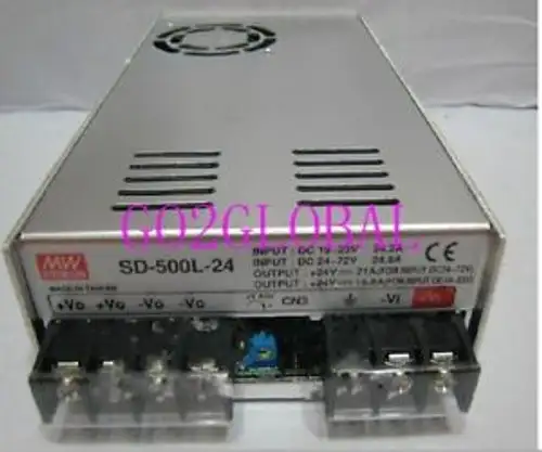 New Mean Well 500W 19~72V Input 24V 21A Output Sd-500L-24 Dc-Dc Power