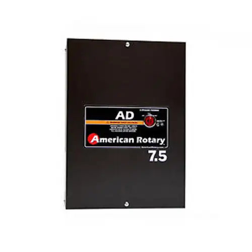 Rotary Phase Converter Panel Ad7.5-Stk- Diy 7.5 Hp Convert 1 To 3 Ph Made In Usa