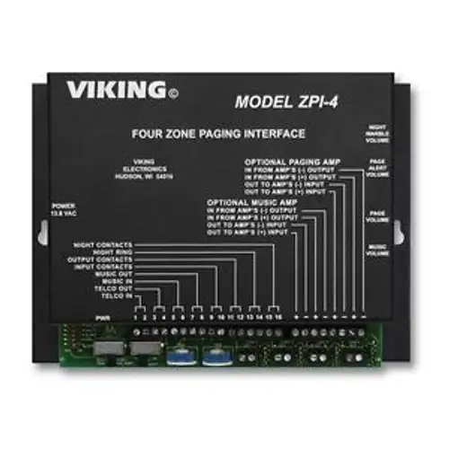 Viking Zpi-4 Multi-Zone Paging Inter