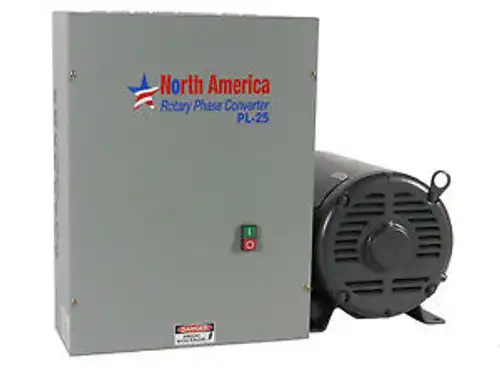 Rotary Phase Converter Pl-25 Pro-Line 25Hp - Built-In Starter Made In Usa