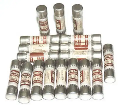 Pack Of 18 Limitron Ktk-40 Fast-Acting Limiter Fuses Ktk40