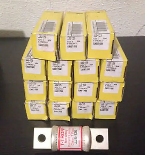 Pack Of 15 Bussmann Jjs-125 Fuse T-Tron 125 Amp 600 Vac Class T X04 & X26