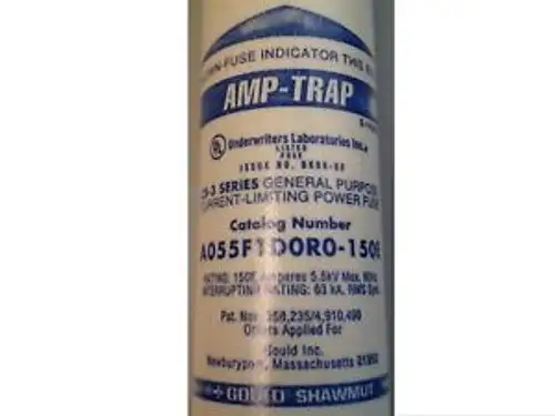 Gould Shawmut Amp-Trap Fuse A055F1Doro-150E 5.5Kv 150E Amp Cl-14 Series