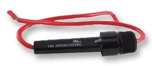 Nte Electronics 74-Ifh5 Fuse Holder 5Mm X 20Mm Through Hole