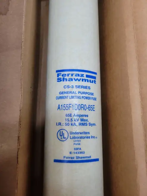 Ferraz Shawmut A155F1D0R0-65E 15.5Kv Fuse Surplus