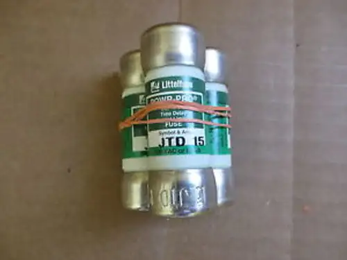 Littlefuse JTD-15 15 Amp 500 VAC Class J Current Limiting Fuses (Pack of 3)