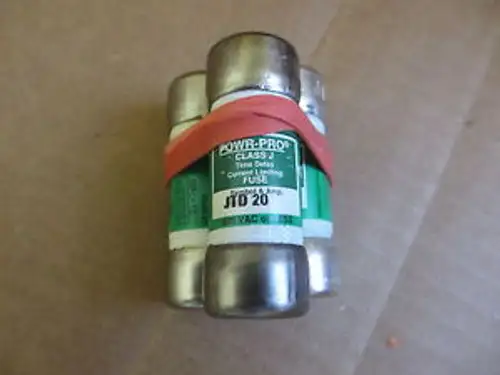 Littlefuse JTD-20 20 Amp 600 VAC Class J Current Limiting Fuses (Pack of 3)