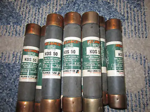 Pack of 12 KOS-50 Reliance Fuse Class RK 5 600 Vac 50 Amp