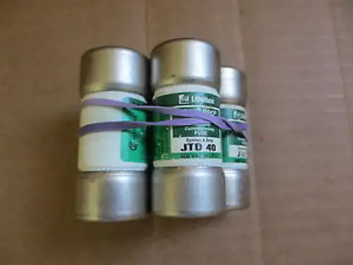 Littlefuse JTD-40 40 Amp 600 VAC Class J Current Limiting Fuses (Pack of 5)