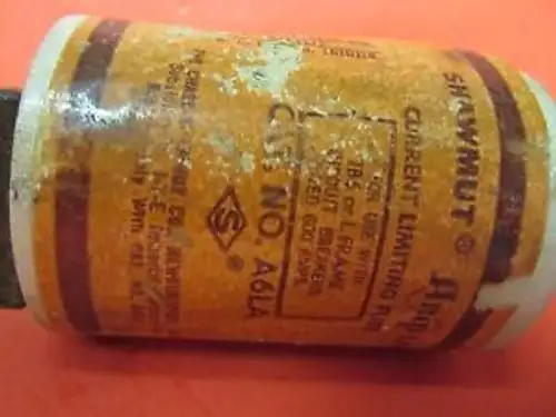Shawmut Amp-Trap Fuse Cat No. A6La ...... Ve-64