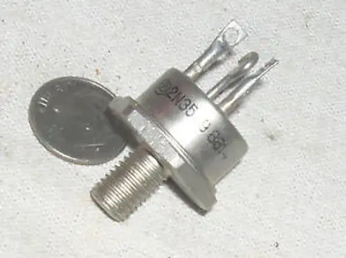 1 UN RARE VINTAGE 2N3599 NPN STUD TRANSISTOR 80V 20A T0-61 NOS