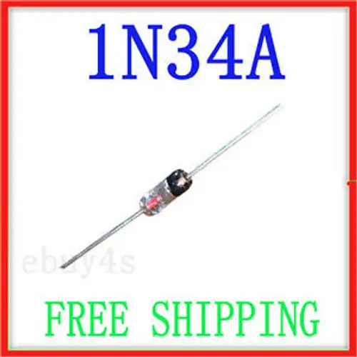 New 500 Pcs x 1N34A 1N34 Germanium Diode TV FM AM Radio Detection