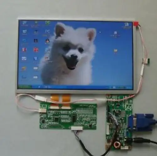 10.2inch 800480 TTL Lcd Panel + LVDS to TTL Board = 10.2inch LVDS LCD Panel