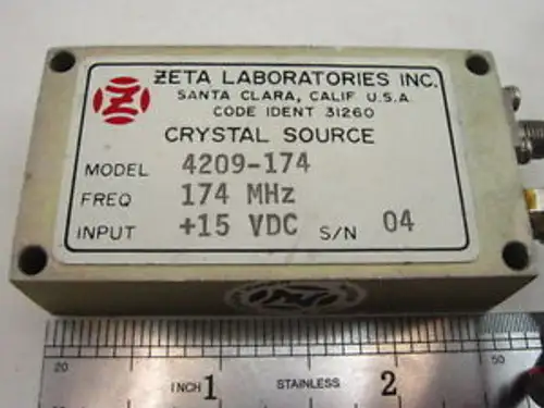 Zetta Lab. Crystal Oscillator Rf Source Frequency Signal 174Mhz 15V