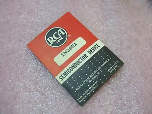 Rca 1N3851 Semiconductor Device Nos Made In Usa
