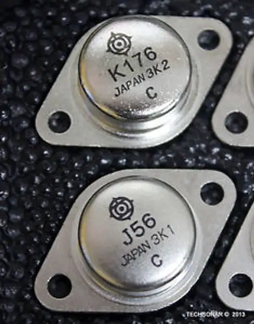 2Sj56 & 2Sk176 Audio Power Mosfets | Lots Of 5 Sets | W/ Anti Static Foam