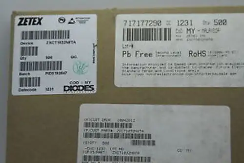 500 Pcs Zetex Current&Power Monitors&Regulators Zxct1020E5Ta