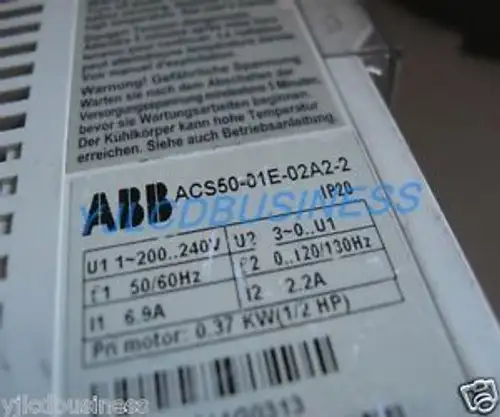 Abb Acs50-01E-02A2-2 Inverter