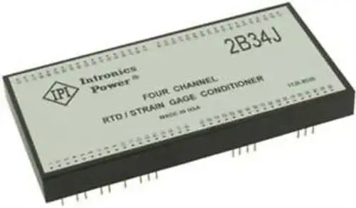 No. 92F597 Intronics 2B34J Ic Strain Gage/Rtd Conditioner 72-Dip