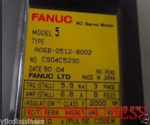 A06B-0512-B002 Fanuc Ac Servo Motor Good In Condition For Industry