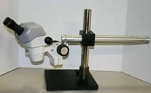 Nikon Smz-645 Stereozoom Microscope 8-50X On Boom Stand
