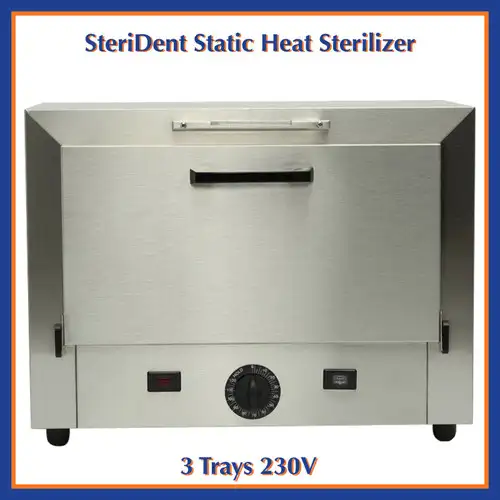 CPAC Steri-Dent Modelo 300 Esterilizador de calor seco Autoclave de 3 bandejas 230V