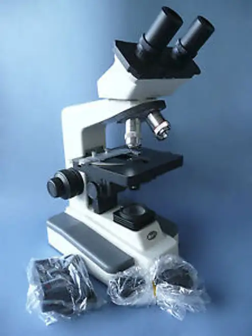 New Motic B1-220A Binoc Microscope 4X 10X 40X 100X ¬ñ 6 Yr Wty