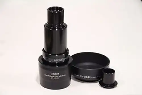 Martin Microscope Mm99 Adapter With Canon Conversion Lens Adapter La-Dc58E