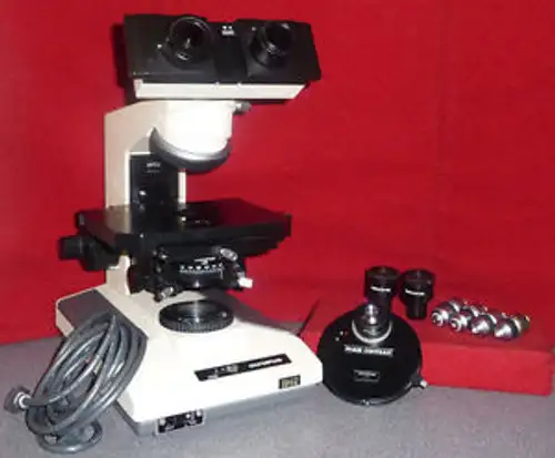 Olympus Bh-2 Bhtu Microscope W 4 Objectives-2 Eye Pieces- Phrase Contrast #5939