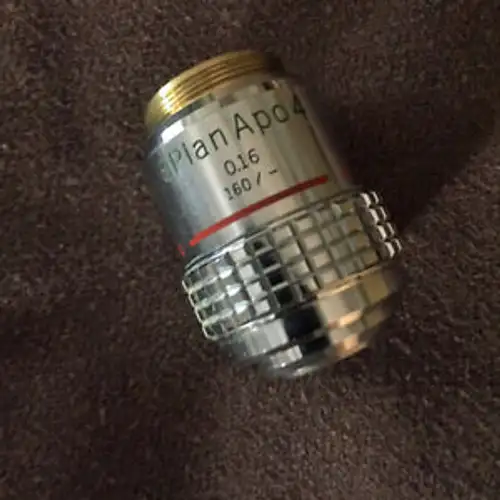 Olympus 1-Lb720 S Plan Apochromat Objective 4X N. A. 0.16 Dry