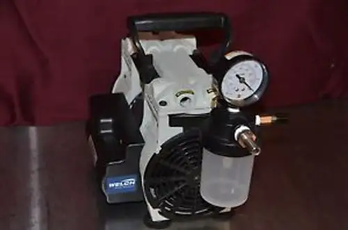 Welch Compressor Vacuum Pump Model 2567B-50 100L/Min Flow Rate 115V 60Hz