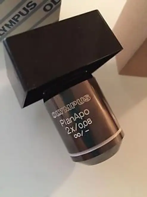 Olympus 1-Ub921 Planapo 2X 0.08 ?/- Microscope Objective Plan Apo Bh2 Bx Rms