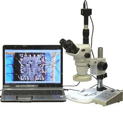 6.7X-112X Stereo Zoom Microscope W/ 80-Led Light + 3Mp Digital Camera
