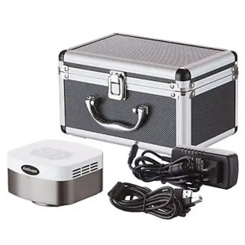 Amscope Mt5000-Ccd-Ck 5.0Mp Ccd Fluorescent Microscope Camera + Calibration Kit