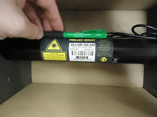 Melles Griot 25-LGR-193-249 Helium Neon Green Gas Laser. Brand
