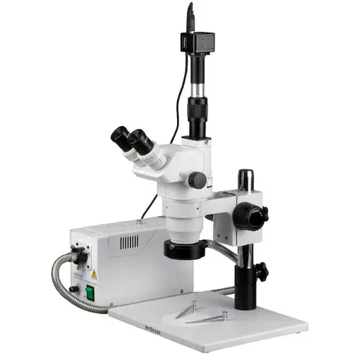 Amscope Zm-1Tw3-For-5M 2X-225X Stereo Inspection Microscope + 5Mp Digital Camera