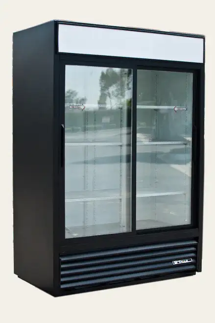 True GDM-47-HC-LD 54" Two Section Glass Door Merchandiser (2) Sliding Doors