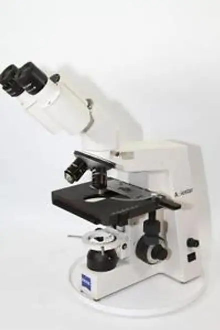 Zeiss Axiostar Binocular Microscope 1031-031 Eyepieces Slider b58qw