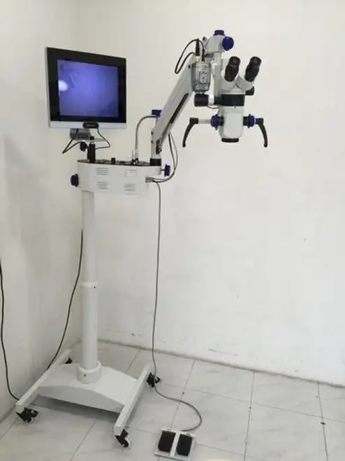 NEW Style Portable 5-Step-Dental Microscope -with Video Camera & LED Monitor