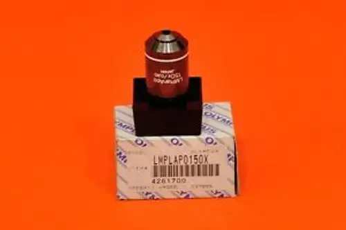 New Olympus LWD M PLAN APO 150X OBJ Microscope Objective 1-UM958 LMPLAPO150X