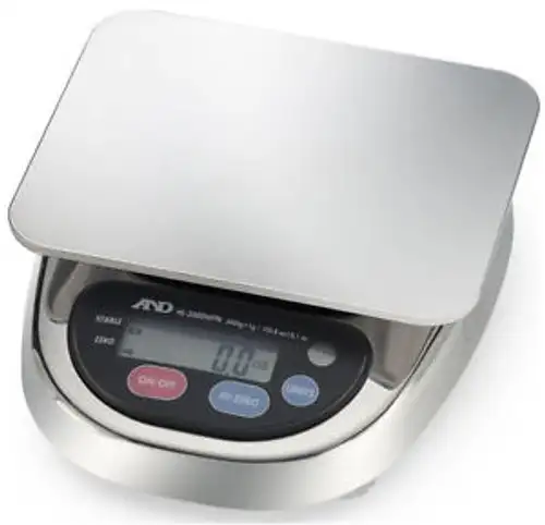 A&D Hl-3000Lwpn Washdown Stainless Steel Compact Portion Scale 3000X1G Ntep New