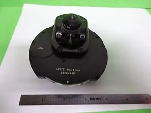 Microscope Leitz Magnification Filter Changer Condenser Optics As Is Bin#11-E-11