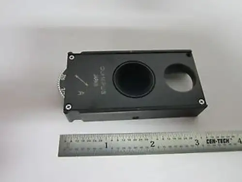 Microscope Olympus Polarizer Slide Rotable Optics Bin#A1-M-40