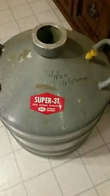 Union Carbide Linde Super-31 Cryogenic Liquid Nitrogen Tank