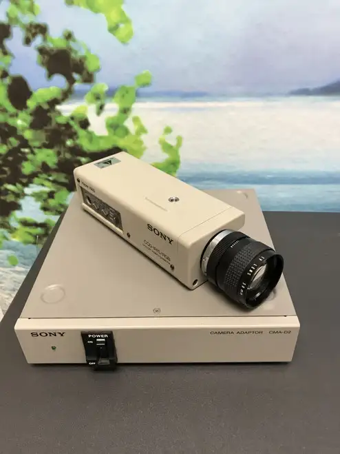 Sony Dxc-151A Ccd-Iris/Rgb Colr Video Camera & Cma-D2 Camera Adapter