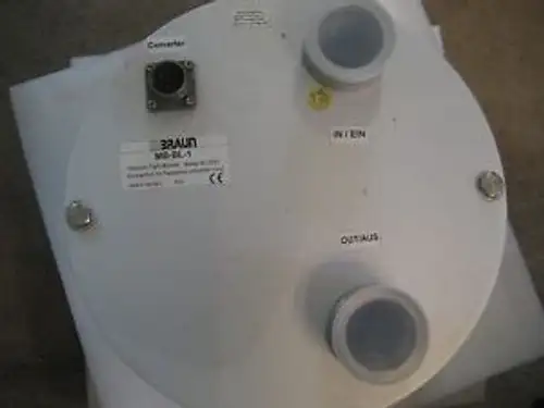 Mbraun Vacuum Tight Blower Model# Mb-Bl-1 Frequency Converter Connection 2003