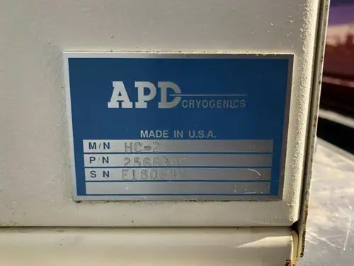Apd Cryogenics Hc-2 Compressor Running Pressure 310-330 Psi Laboratory